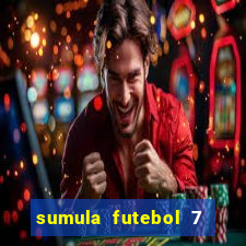 sumula futebol 7 society excel